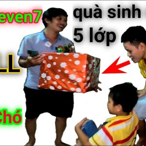 Miêu Seven7 troll tặng quà sinh nhật Tuấn ch* || MS7 Vlog