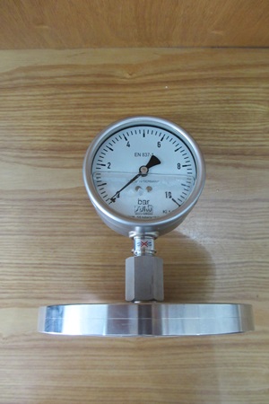 Đồng hồ đo áp suất dạng màng Flange