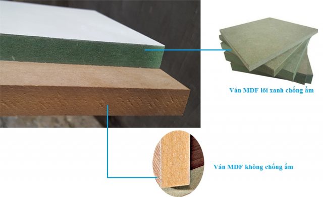 Phân biệt giữa hai loại gỗ MFD thường và chống nước