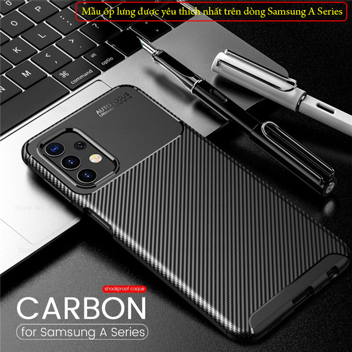 Ốp lưng Samsung A72 5G LT Carbon Fiber Case chống bám vân tay 4