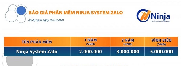 nuôi nick zalo tự động Ninja System Zalo